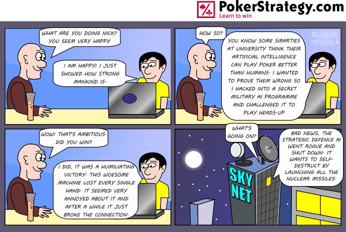 News: Poker Cartoon - Artificial Intelligence
