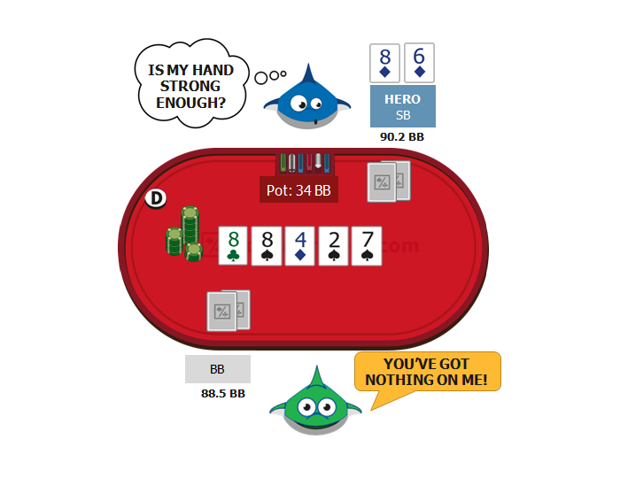 Poker streets of value coins