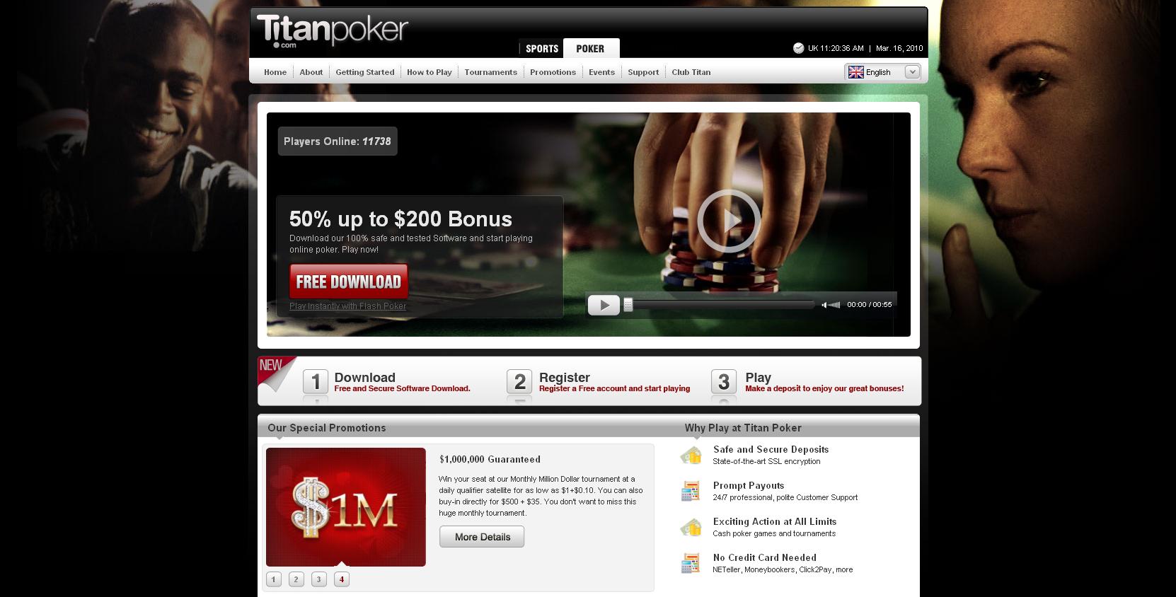 Strait spouse Actuator News: Titan Poker: New Website Layout, Updated Poker Client